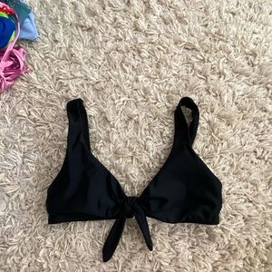 hollister tie front bikini top